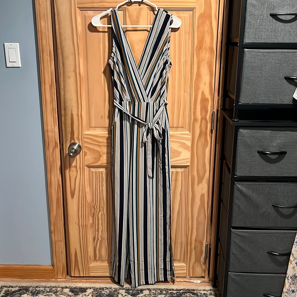Striped jumpsuit
